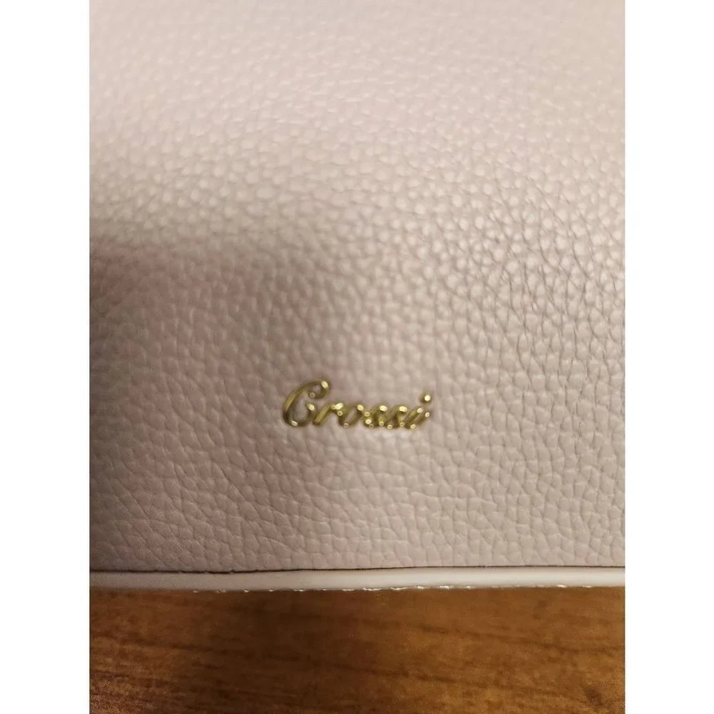 NWT Crossi Pink Bow Gold Chain Crossbody Bag (L)